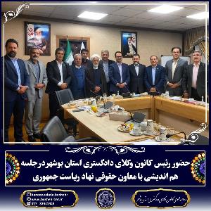 برگزاری نشست هم‌اندیشی کانون‌های وکلای دادگستری با معاون حقوقی رئیس جمهور